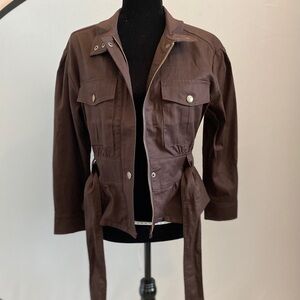 Banana Republic Linen Blend Cinch Waist Jacket, New but Washed.
